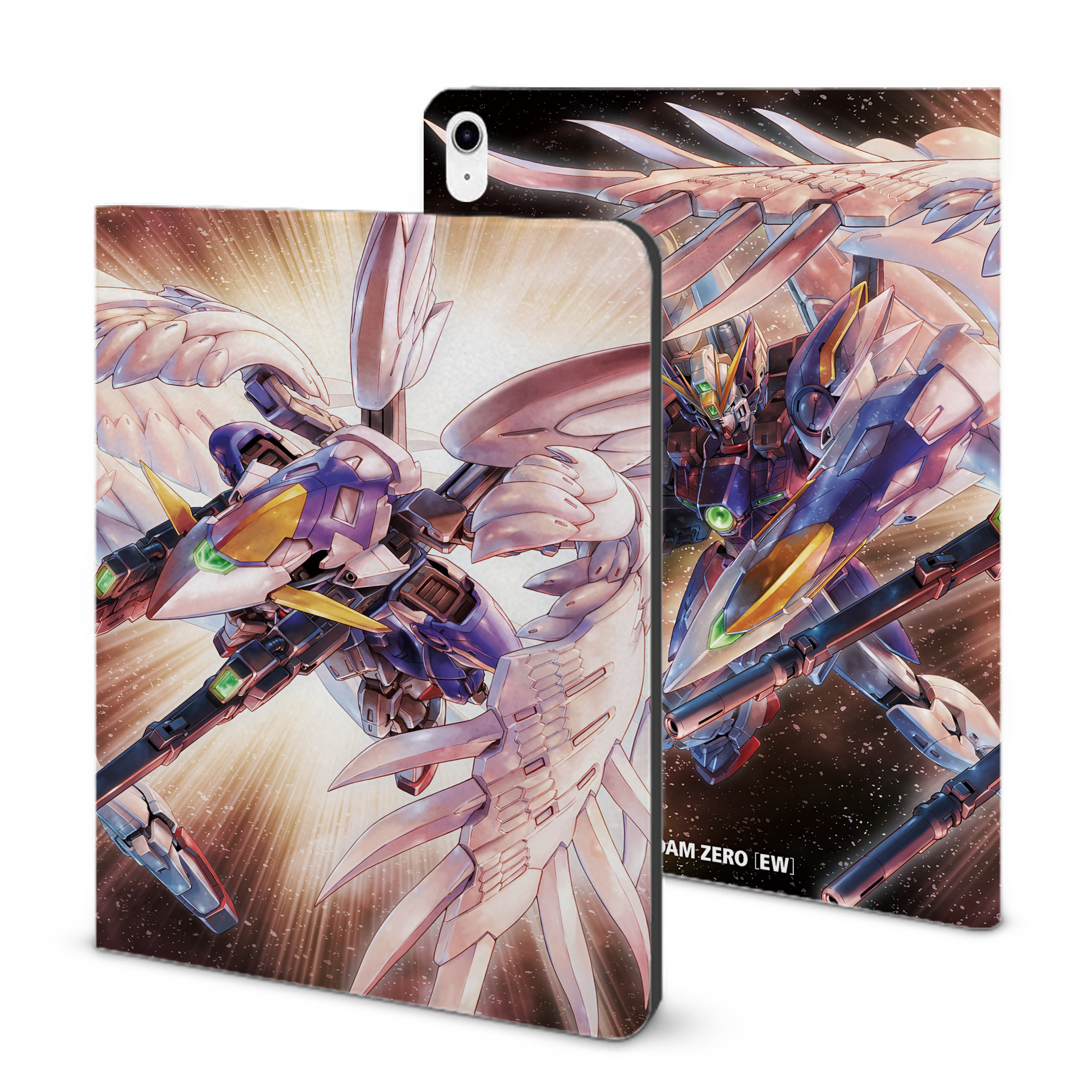 （画像用） 機動戦士ガンダム Mobile Suit Gundam IPad ケース ブック型 PUレザー TPU 耐衝撃 軽量 薄型 ペン収納なし 全面保護 IPad 各モデル対応